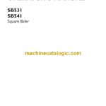 Case SB531, SB541 Square Baler Operator Manual (91898914)