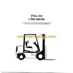 Clark C500 160-300 Forklift Planned Maintenance and Adjustment Procedures Manual (PMA354)