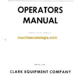 Clark C500-915, C500-Y1015 Series Operators Manual (O-259)