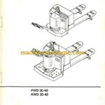 Clark PWD30, PWD40, HWD30, HWD40 Pallet Truck Operators Manual (OM-605)