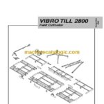 Kongskilde Vibro-Till 2800 Field Cultivator Spare Part List