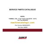 Case Farmall 55A 4 Cylinder Tractor Service Parts Catalogue