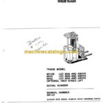 Clark NP15D, NP20, NP22 High Speed Lift Parts Manual (NP-4Z)