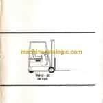 Clark TM12-25, 36 Volt Forklift Operators Manual (OM-540)