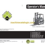 Clark C15, C18, C20s D,L, C15, C18, C20sC l, C20, C25, C30, C35 D,L,G, C20, C25, C30, C32C L,G Forklift Operators Manual (OM-1045)