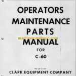 Clark C60 Forklift Operator and Maintenance Manual (O-204)