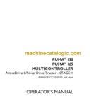 Case Puma 150, 165 Multicontroller Stage 5 ActiveDrive 6 PowerDrive Tractor Operator Manual