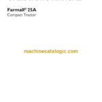 Case Farmall 25A Compact Tractor Operator Manual