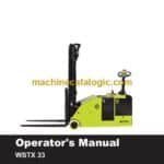 Clark WSTX33 Forklift Operators Manual (OM-743_2)
