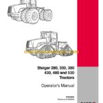 Case Steiger 280, 330, 380 430, 480 and 530 Tractors Operator Manual