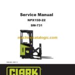 Clark NPX15D-2 Forklift Service Manual (SM731)