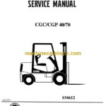 Clark GCG, CGP 40-70 Forklift Service Manual (SM612)