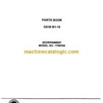 Clark GX10 B1-16 Parts Manual (GX10B1-16)