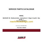 Case Maxxum 145 Stage 5 Multicontroller Activedrive 8 Service Parts Catalogue