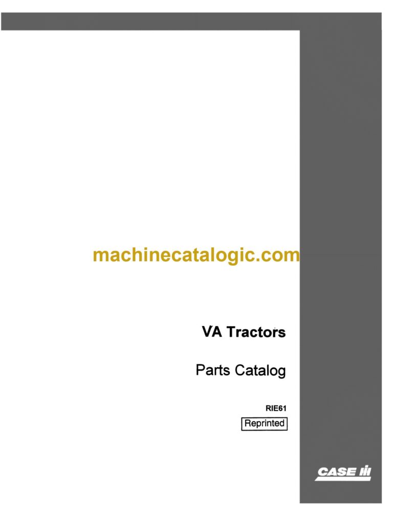 Case VA Tractors Parts Catalog