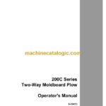 Case 200C Series Two-Way Moldboard Plow Operator Manual
