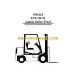 Clark ECG 20-32 Genesis Series Truck Forklift Service Manual (SM615)
