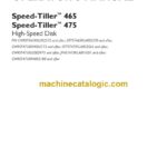 Case Speed-Tiller 465, 475 High-Speed Disk Operator Manual