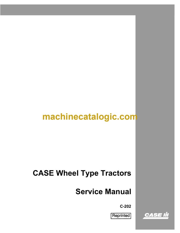 Case Wheel Type Tractors Service Manual
