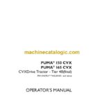 Case Puma 150CVX, 165CVX Tier 4B Final Drive Tractor Operator Manual