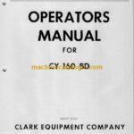 Clark CY160 BD Forklift Operators Manual (O-215)