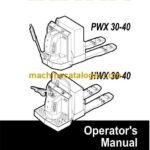 Clark PWX30-40, HWX30-40 Palletjack Operators Manual (OM-878)