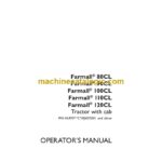 Case Farmall 80CL, 90CL, 100CL, 110CL, 120CL Tractor with Cab Operator Manual