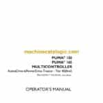Case Puma 150, 165 Multicontroller Tier 4B Final ActiveDrive 6 PowerDrive Tractor Operator Manual