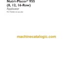 Case Nutri-Placer 955 (8,12,16-Row) Applicator Assembly Instructions