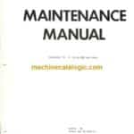 Clark Carloader D Maintenance Manual (Code 8A)