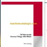 Case 335 Barracude Vertical Tillage 42ft Width Parts Catalog
