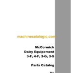 Case 3F, 4F, 3G, 3S McCormick Dairy Equipement Parts Catalog