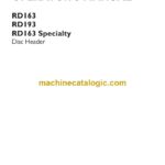 Case RD163, RD193, RD163 Specialty Disc Header Operator Manual