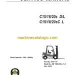 Clark C15, C18, C20s D, L and C15, C18, C20sC L Forklift Service Manual (SM1066)