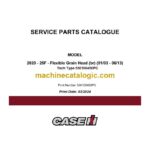 Case 2020 - 25F Flexible Grain Head Service Parts Catalogue