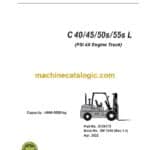 Clark C40, C45, C50s, c55s L PSI 4X Engine Truck Forklift Service Manual (SM1056)