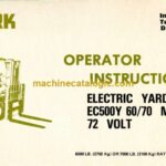 Clark EC500Y60, EC500Y70 72 Volt Yardlift Operators Manual (OI-399)