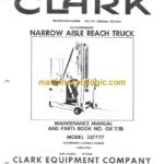 Clark Narrow Aisle Reach Truck Parts Manual (GX113B)