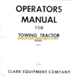 Clark O146 Towing Tractor Operators Manual (O-146) (1623351)