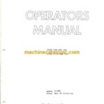 Clark C500 100-120D, C500 Y100-150D Forklift Operators Manual (O299)