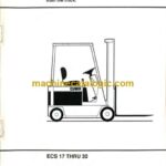 Clark ECS 17 thru 30 Forklift Operators Manual (OM-608)