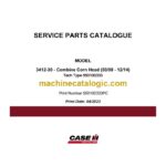 Case 3412-30 Combine Corn Head Service Parts Catalogue