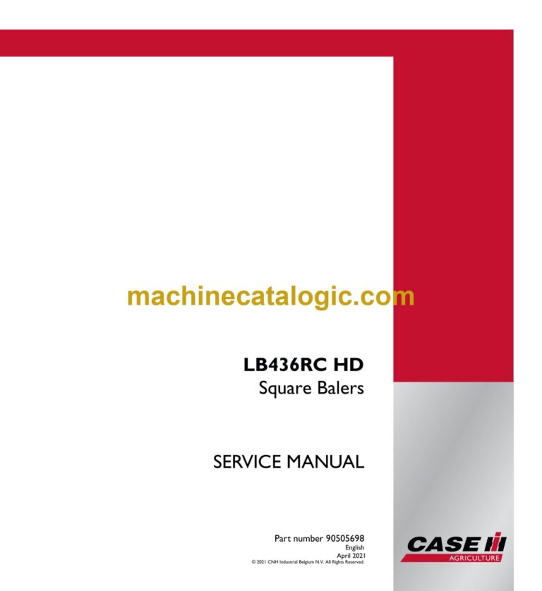 Case LB436RC HD Square Balers Service Manual