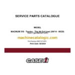 Case Magnum 310 Tier 4B Tractor Service Parts Catalogue