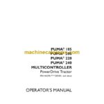 Case Puma 185, 200, 220, 240 Multicontrolller PowerDrive Tractor Operator Manual