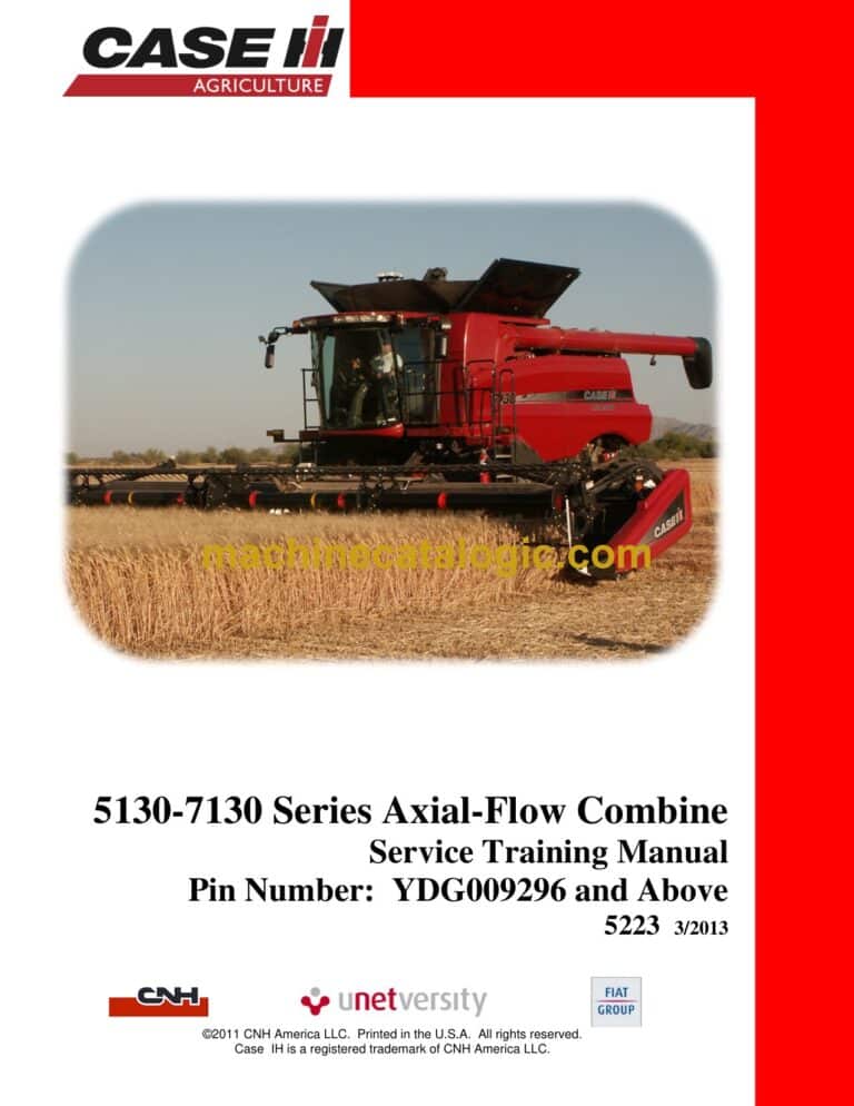 Case 5130-7130 Series Axial-Flow Combine Service Training Manual (STM5223)
