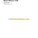 Case Nutri-Placer 930 Applicator Assembly Instructions