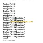 Case Steiger 425, 475, 525 Rowtrac Tractor Operators Manual