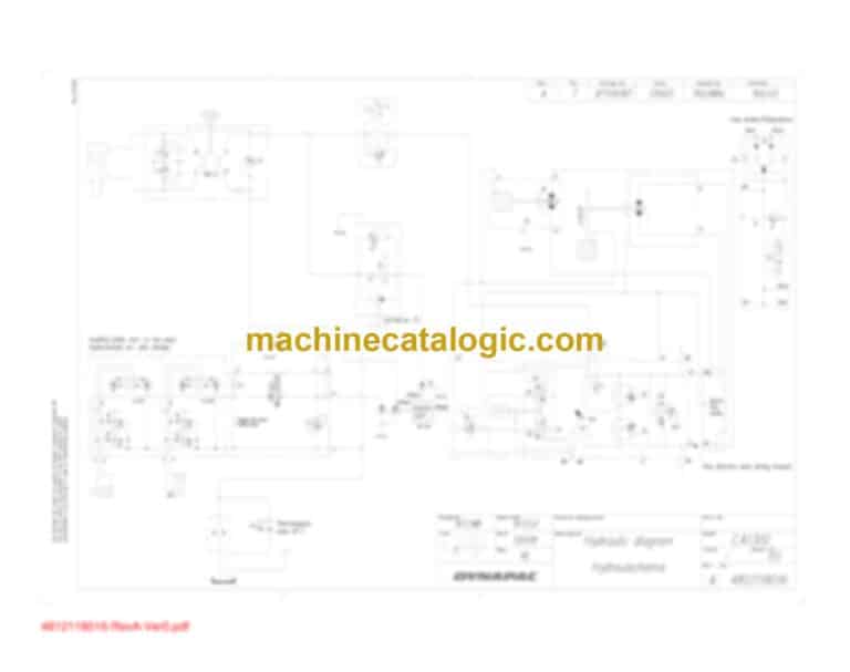 Dynapac CA510D Compaction Full Schematics Diagrams (Electrical and Hydraulic)