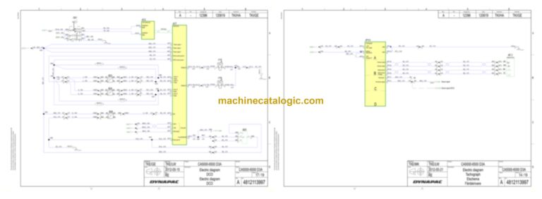 Dynapac CA6500D Compaction Full Schematics Diagrams (Electrical and Hydraulic)